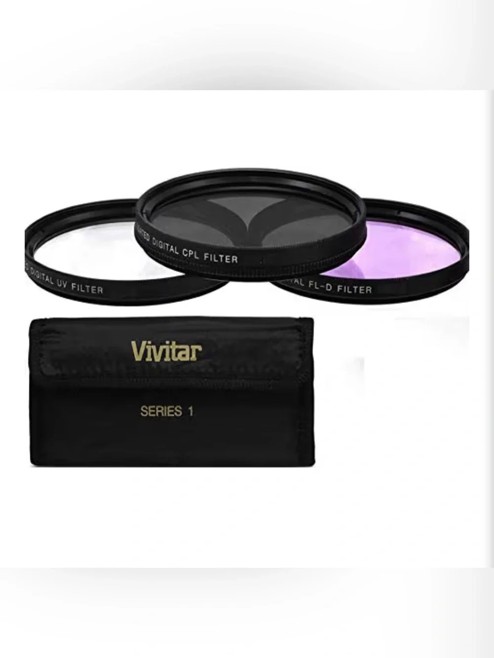 Black Camera Lens and Accessory Kit - Black